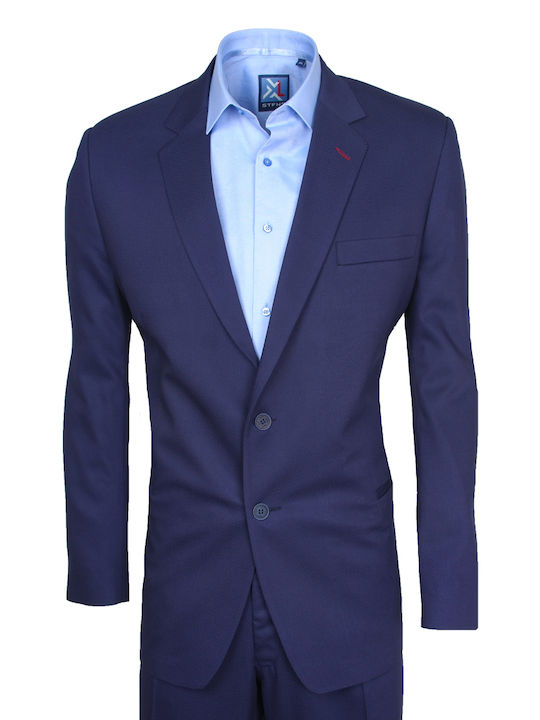 Correct Me Men's Suit Regular Fit Blue