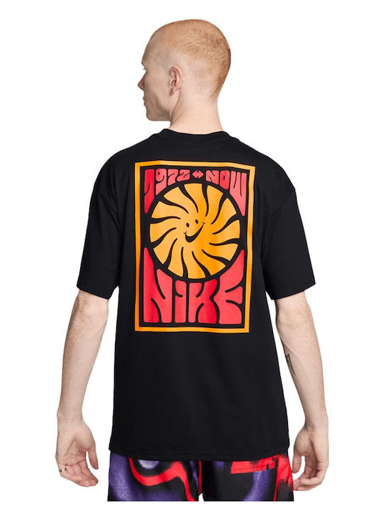 Nike Max90 Ανδρικό Αθλητικό T-shirt Κοντομάνικο Μαύρο