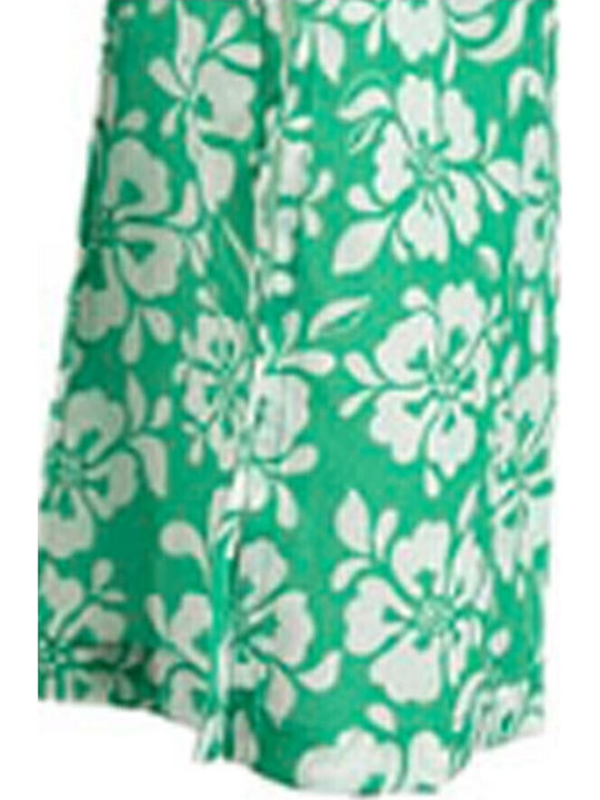 Blue S/2 Shirt Trousers Green White Flowers One Size Polycotton