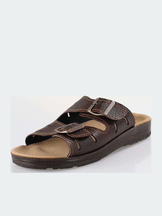 Herrensandalen in Braun Farbe
