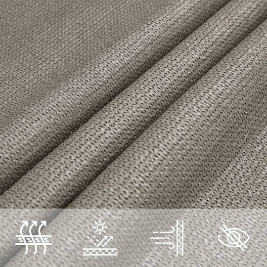 vidaXL Rectangular Shade Sail Gray 4x5m 160gr/m²