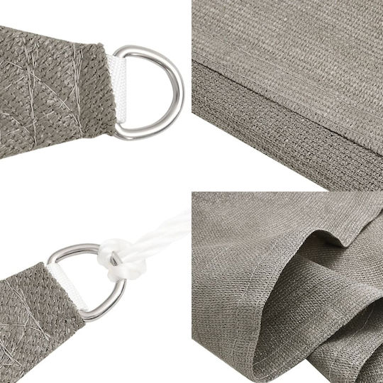 vidaXL Rectangular Shade Sail Gray 2.5x5m 160gr/m²
