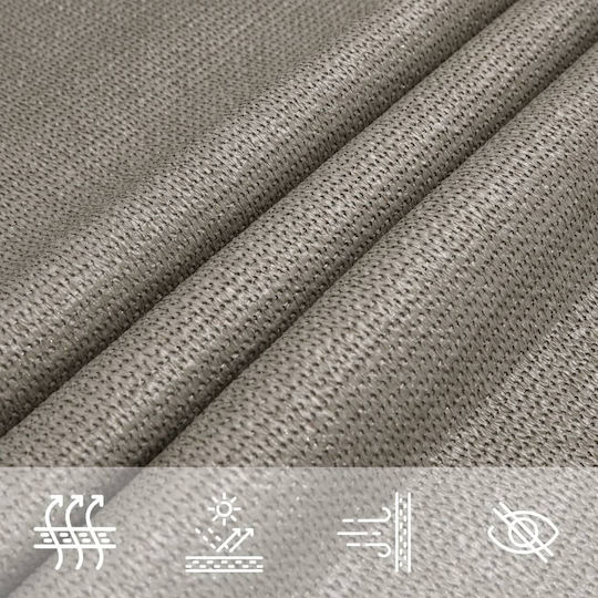 vidaXL Rectangular Shade Sail Gray 2.5x5m 160gr/m²