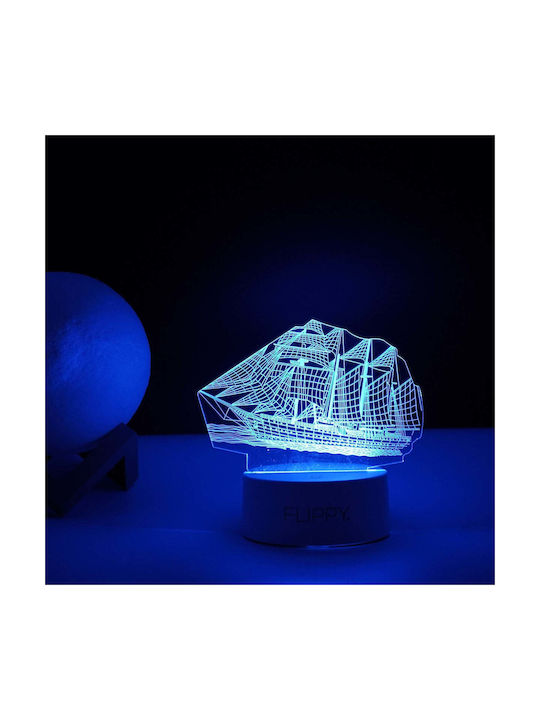Dekorative Lampe 3D-Illusion Mehrfarbig