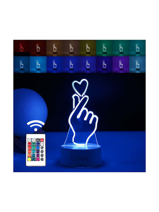 Dekorative Lampe 3D-Illusion Weiß