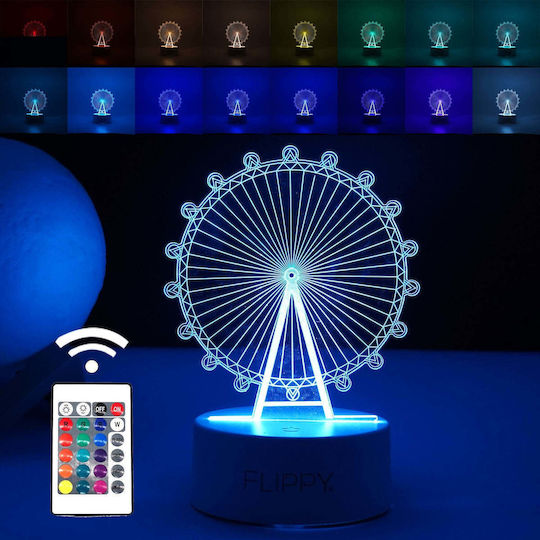 Διακοσμητικό Φωτιστικό LED 3D Illusion 3εκ.
