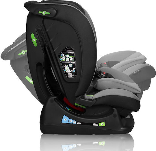 Lionelo Aart Детско Столче за Кола i-Размер Grey Graphite 0-36 кг