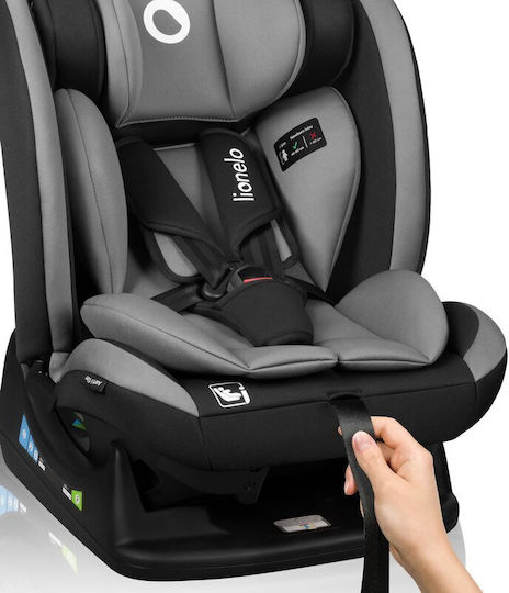 Lionelo Aart Детско Столче за Кола i-Размер Grey Graphite 0-36 кг