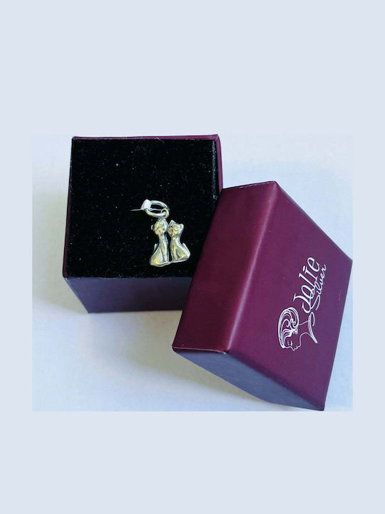 925 Silver Pendant Jolie Silver Cat Model 17 x 11 mm 0.9 g