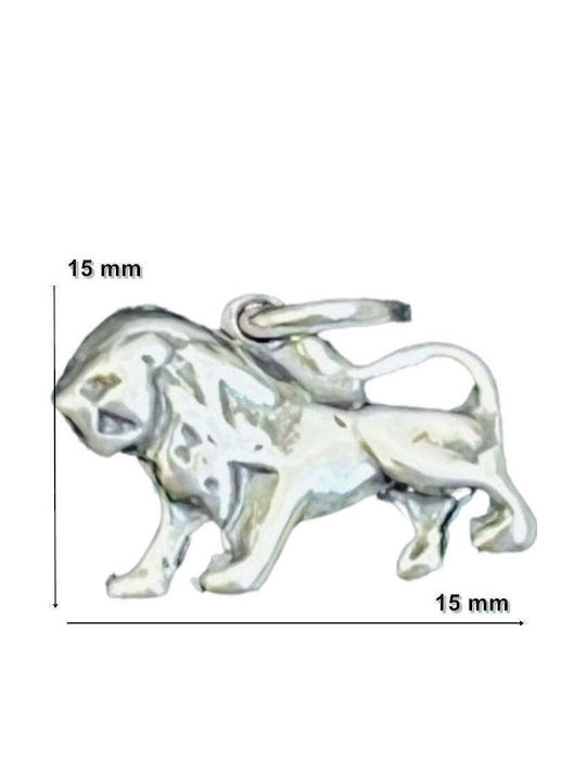 925 Silver Pendant Jolie Silver Leo Zodiac 15 X 15 Mm 1.2 G