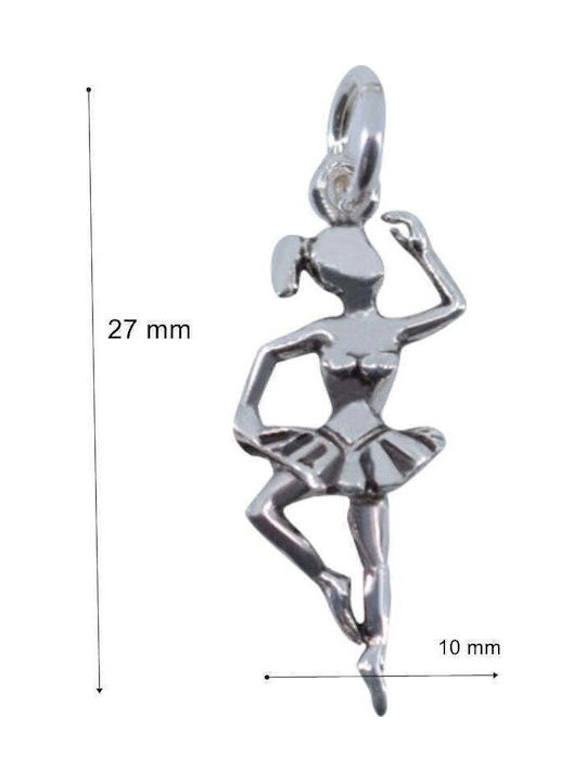 Pandantiv Jolie Argint 925 Model Balerină 27 X 10 Mm 1 G