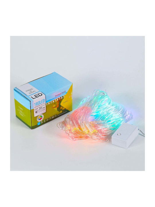 160 Lămpițe LED 2m. x 200buc Multicolore tip Plasă 1buc