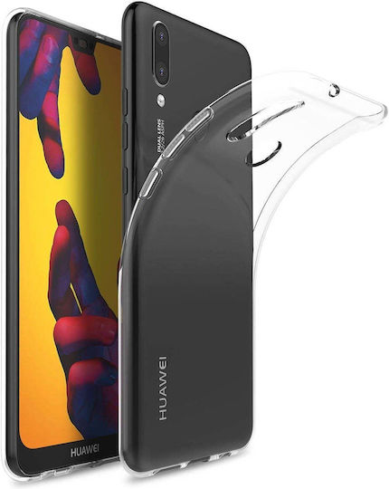 Back Cover Σιλικόνης 0.6mm Διάφανο (Huawei P20 Lite)