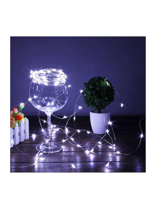 100 Lights LED 10m. White USB in String 1pcs