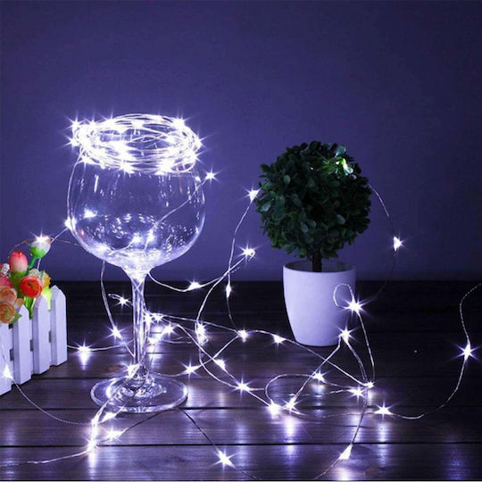 100 Lichterketten LED 10m. Weiße USB in Zeichenfolge 1Stück