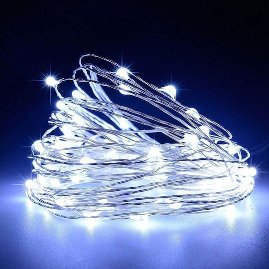 100 Lichterketten LED 10m. Weiße USB in Zeichenfolge 1Stück