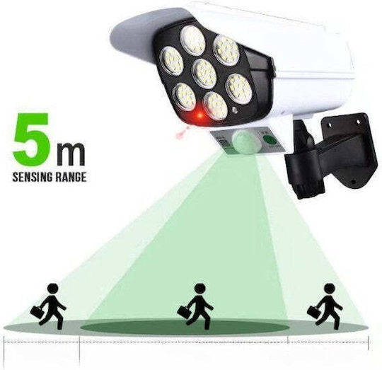 Camera de supraveghere falsă tip Bullet Camere de supraveghere simulare Alb