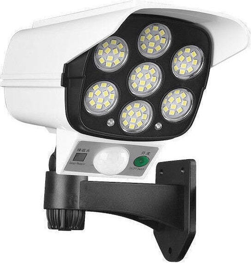Camera de supraveghere falsă tip Bullet Camere de supraveghere simulare Alb