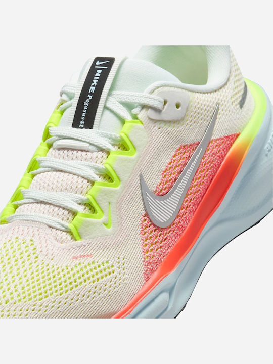 Pegasus Air Zoom Pegasus 41 Kinder Sportschuhe Laufen mit Schnürsenkeln Beige