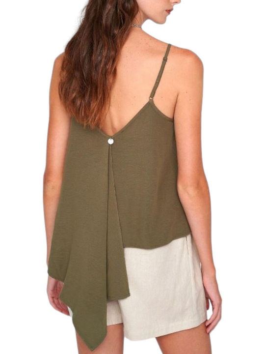 Ale - The Non Usual Casual Damen Bluse Khaki