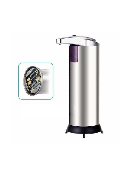 Dispenser Bucătărie din Oțel Inoxidabil cu Distribuitor Automat Gri 250ml