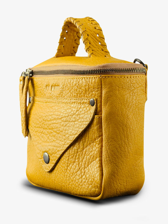 Paul Marius Leather Women's Bag Handheld Yellow