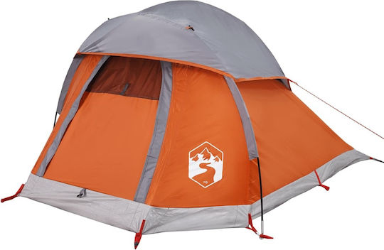 vidaXL Camping Tent Igloo Gray for 1 Person 244x122x91cm