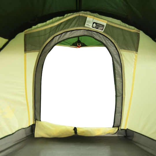 vidaXL Camping Tent Igloo Green for 1 Person 244x122x91cm