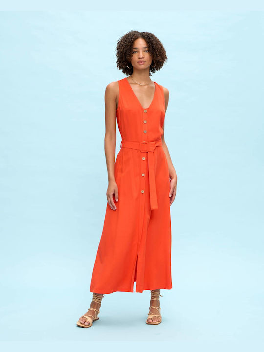 Passager Maxi Shirt Dress Dress Orange