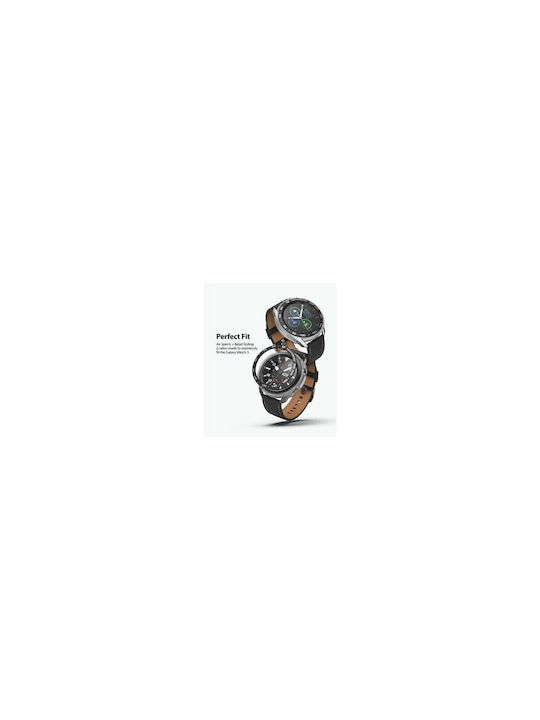 Ringke Air Sports + Bezel Styling Aluminum Combo Pack Силиконов Калъф в Черен цвят за Галакси Уотч 3 45 мм