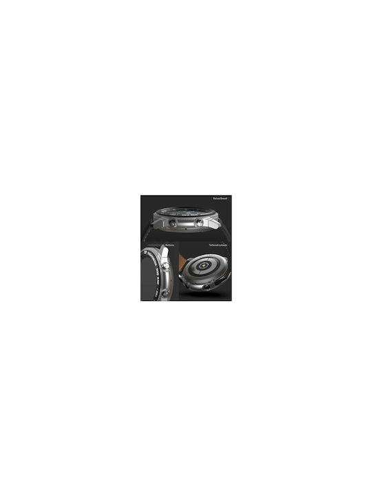 Ringke Air Sports + Bezel Styling Aluminum Combo Pack Силиконов Калъф в Черен цвят за Галакси Уотч 3 45 мм