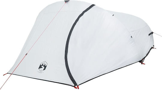 vidaXL Camping Tent Tunnel White for 4 People 405x285x143cm