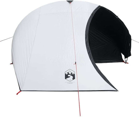 vidaXL Camping Tent Tunnel White for 4 People 405x285x143cm