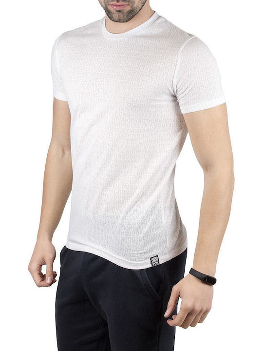 Body Action Men's Short Sleeve Blouse White