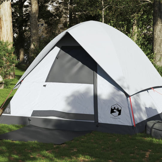 vidaXL Camping Tent Igloo White for 4 People 215x213x149cm