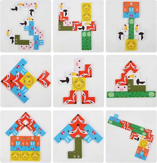 Ξύλινο Παιδικό Puzzle Σφηνώματα 40pcs