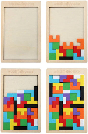 Wooden Kids Peg Puzzle 40pcs