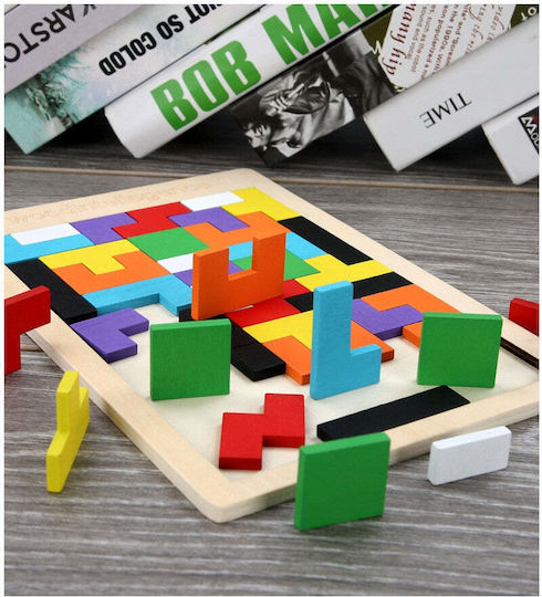 Wooden Kids Peg Puzzle 40pcs