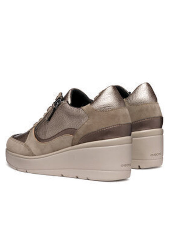 Geox D Ilde Damen Sneakers Beige