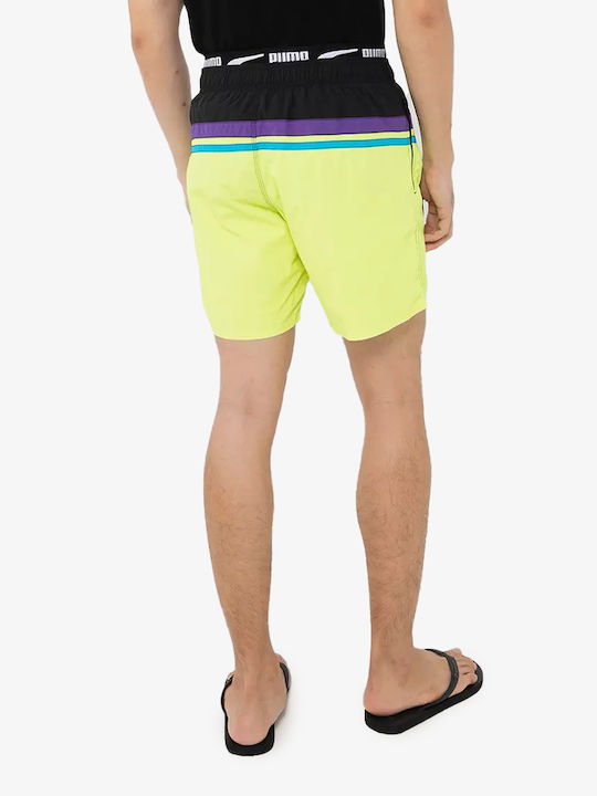 Puma Men's Swimwear Shorts Electric Lime Combo