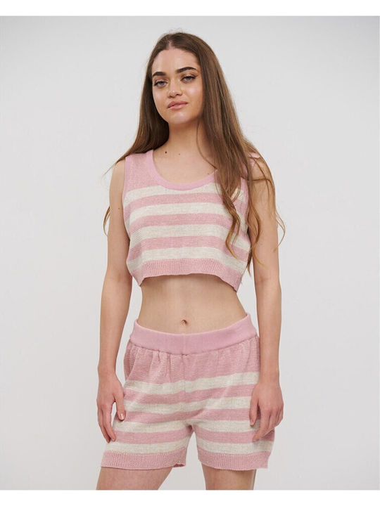 Ble Resort Collection Σορτσάκι Παραλίας Ροζ/λευκό Ble Resort Collection Σορτσάκι Παραλίας Ροζ/λευκό