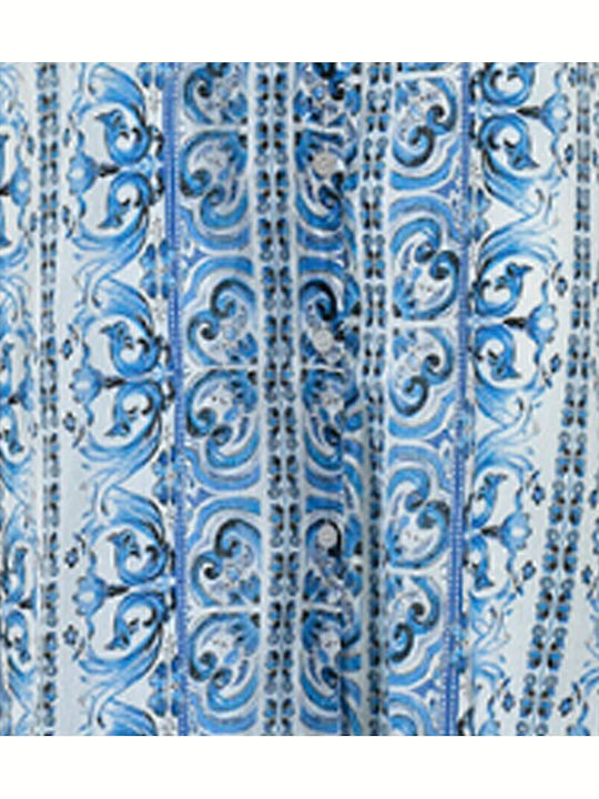 Ble Resort Collection Καφτάνι Παραλίας Μπλε Ble Resort Collection Καφτάνι Παραλίας Μπλε