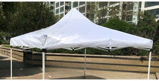 Покривало за беседка Бял с PVC покритие 3x4.5m