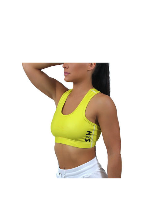 H&S Women's Sports Bra without Padding Yellow