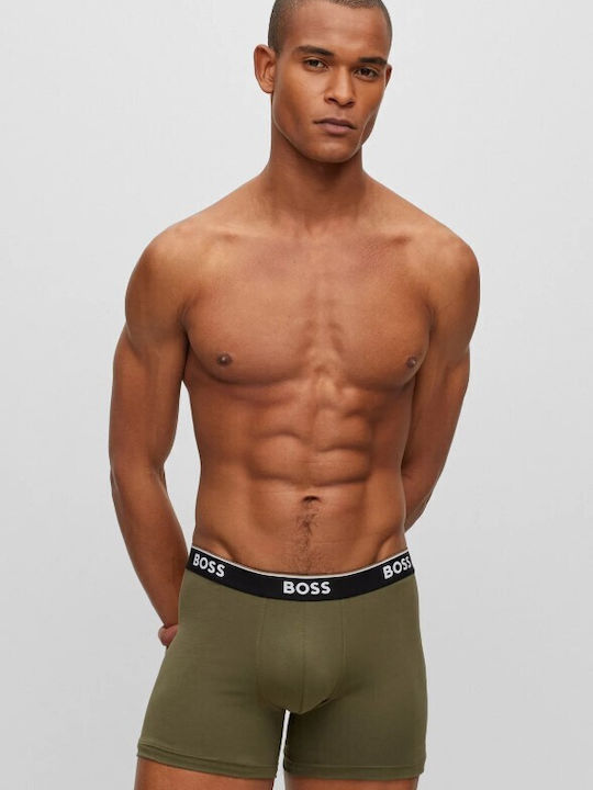 Hugo Boss Ανδρικά Μποξεράκια Πολυχρωμο με Σχέδια 3Pack