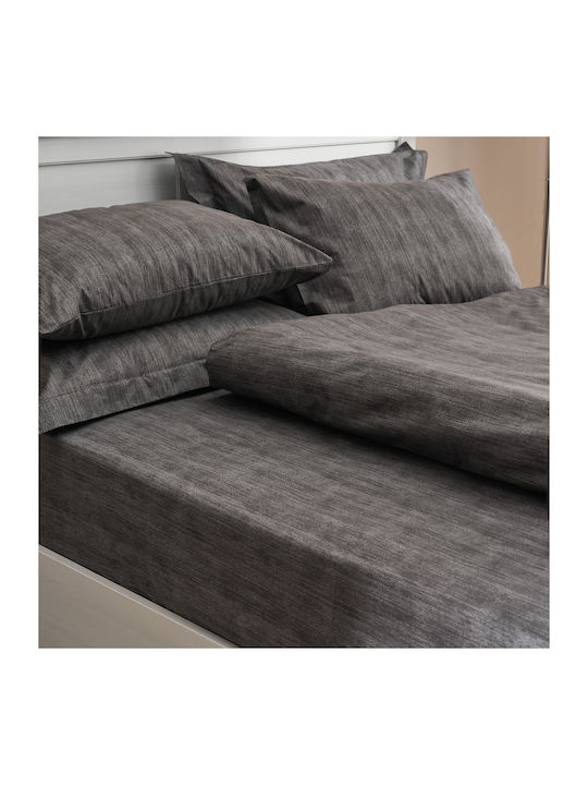 Charalambidis Textiles Κουβερλί Μονό από Βαμβάκι & Πολυεστέρα Μαύρο 160x230cm
