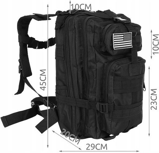 Military Pouch Shoulderbags Black 30lt