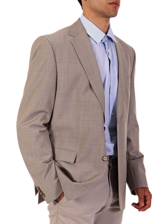Men's Suit Jacket Regular Fit Beige