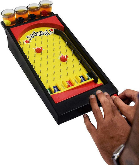 Pinball Board Game Shot Glasses Flippy 40 X 17.7 Cm Yellow