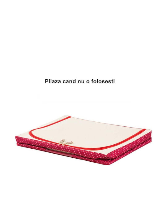 Plastic Storage Box with Lid Red 60x42x40cm 1pcs